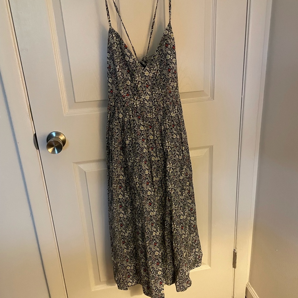Liberty of London x J Crew strappy midi dress